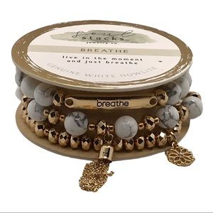 “Breathe” - Genuine White Howlite